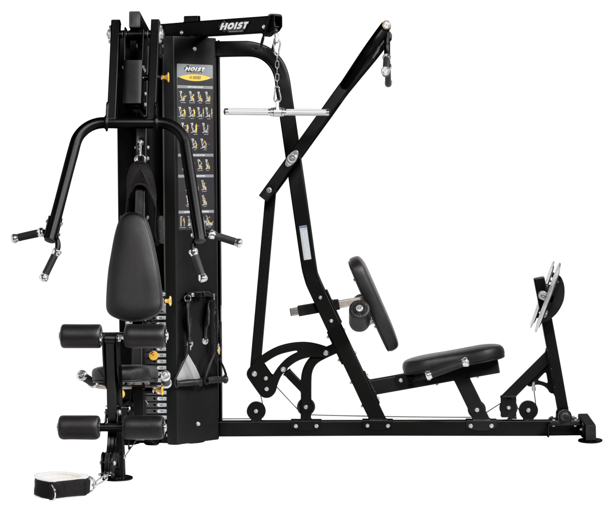 H 2200 2 Stack Multi Gym – functional trainer – versatile strength training system