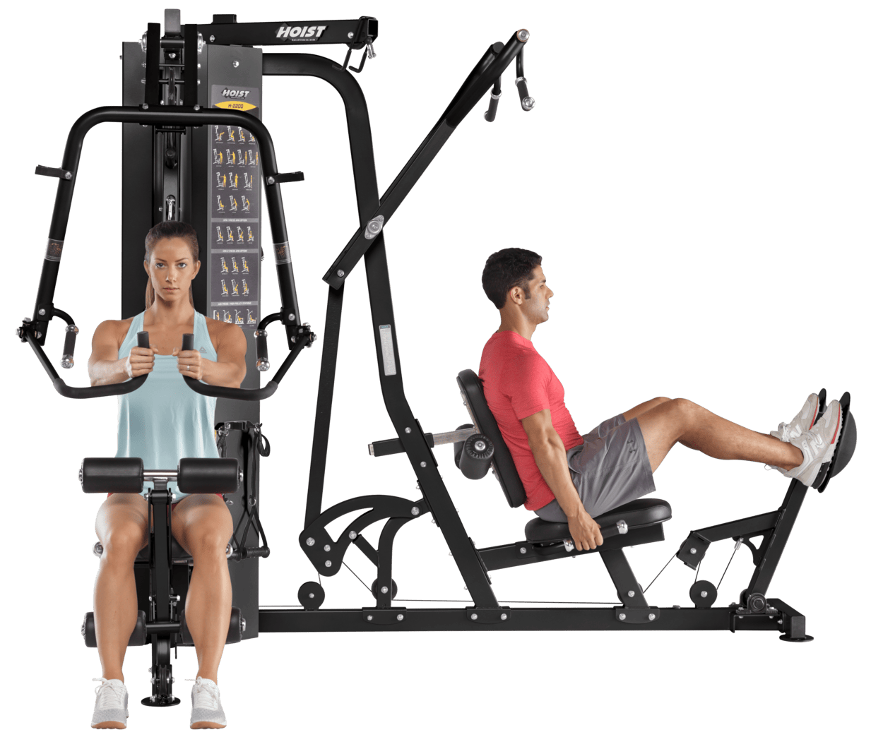 H 2200 2 Stack Multi Gym – functional trainer – versatile strength training system