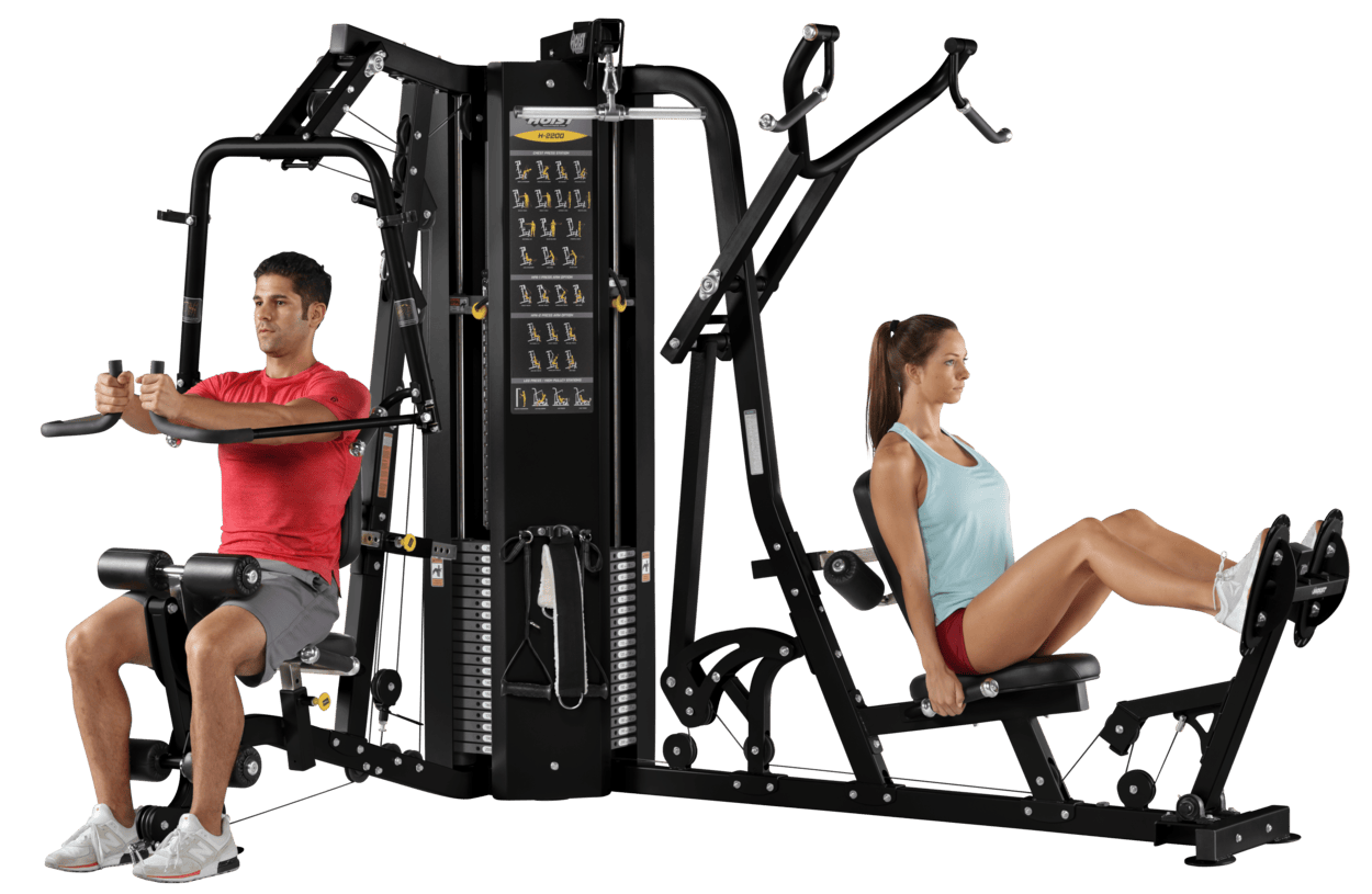 H 2200 2 Stack Multi Gym – functional trainer – versatile strength training system