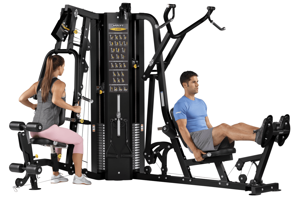 H 2200 2 Stack Multi Gym – functional trainer – versatile strength training system