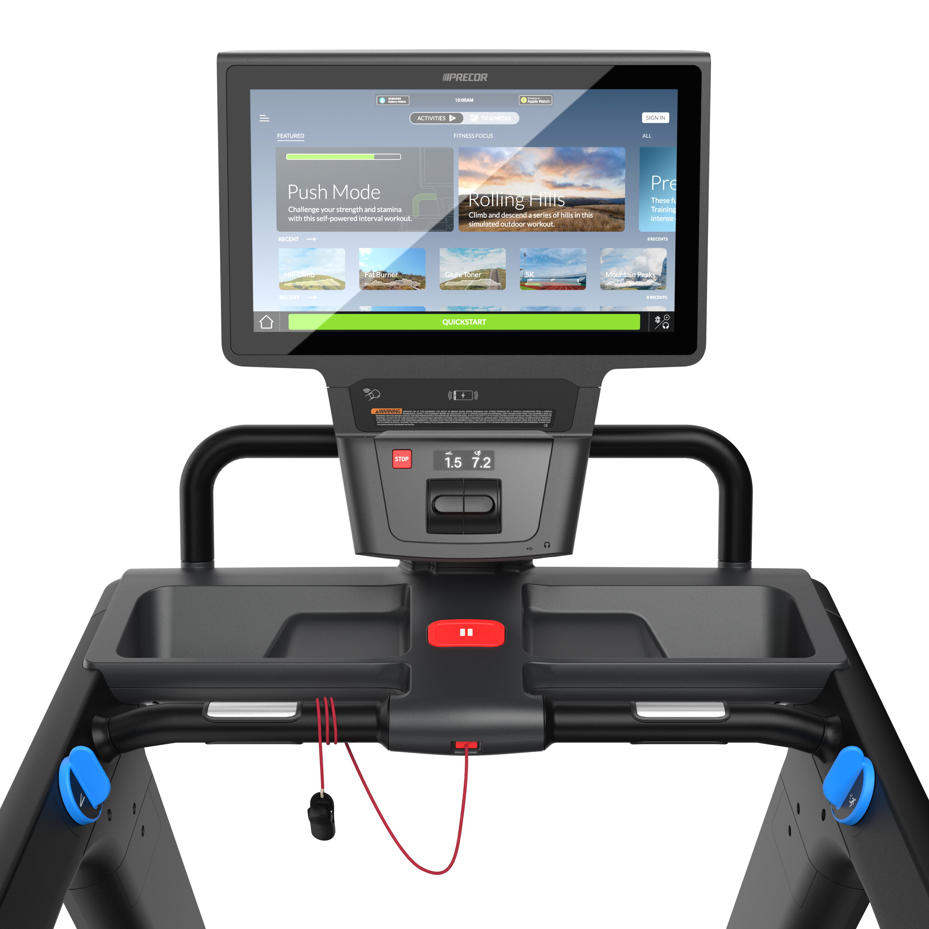 Precor Breakaway Slat Belt Treadmill – treadmill – commercial-grade cardio machine