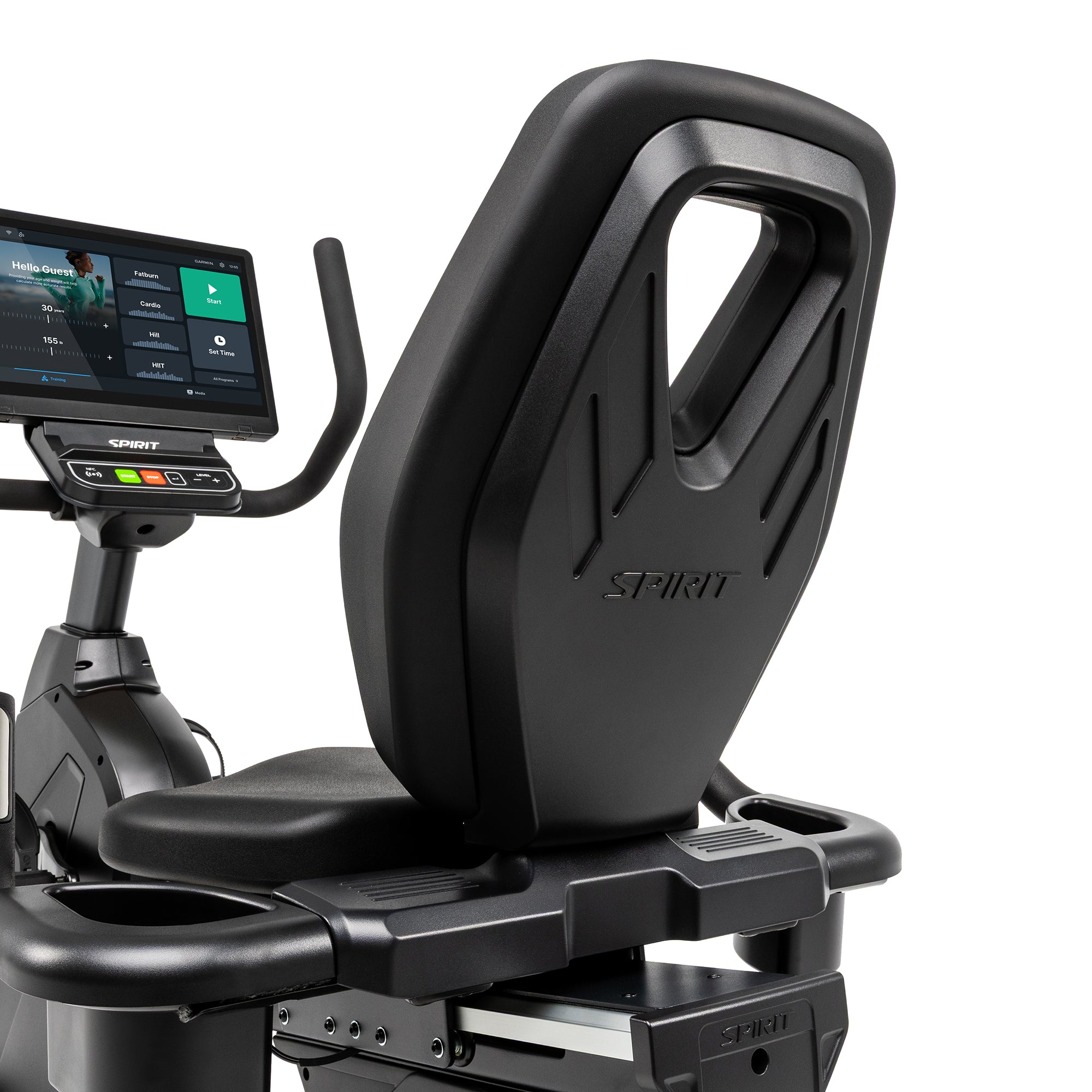 Spirit Cr1000Ent Recumbentbike – exercise bike – high-quality indoor cycling equipment