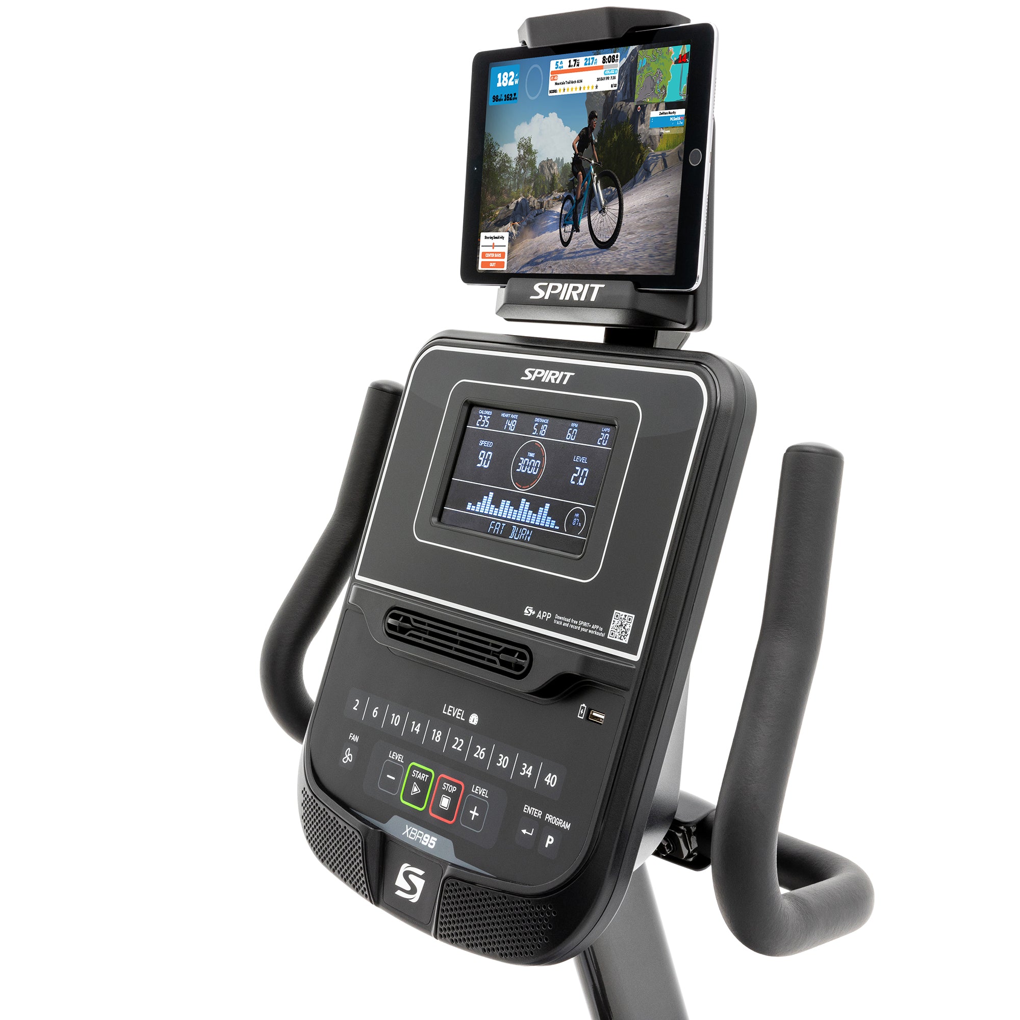 Spirit Xbr95 Recumbentbike – exercise bike – high-quality indoor cycling equipment