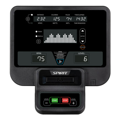 Spirit Cu800 Uprightbike – exercise bike – high-quality indoor cycling equipment