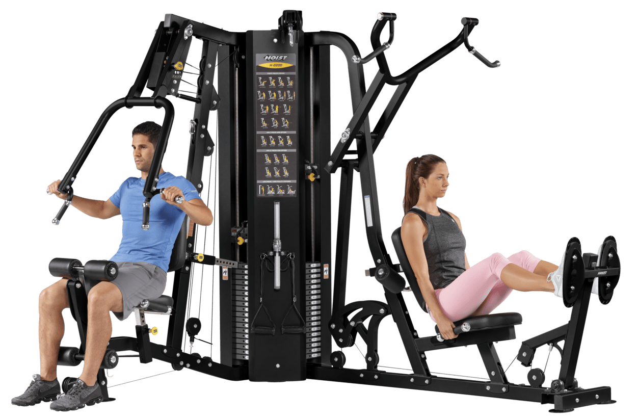 H 2200 2 Stack Multi Gym – functional trainer – versatile strength training system