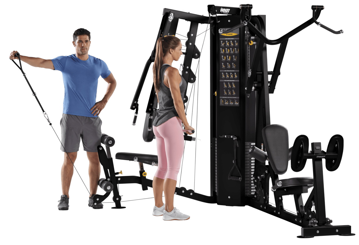 H 2200 2 Stack Multi Gym – functional trainer – versatile strength training system