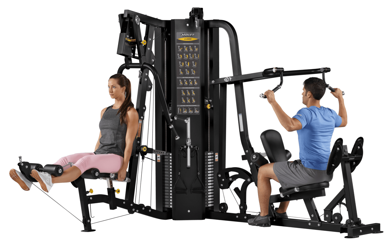 H 2200 2 Stack Multi Gym – functional trainer – versatile strength training system