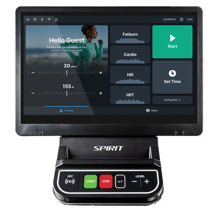 Spirit Cr1000Ent Recumbentbike – exercise bike – high-quality indoor cycling equipment