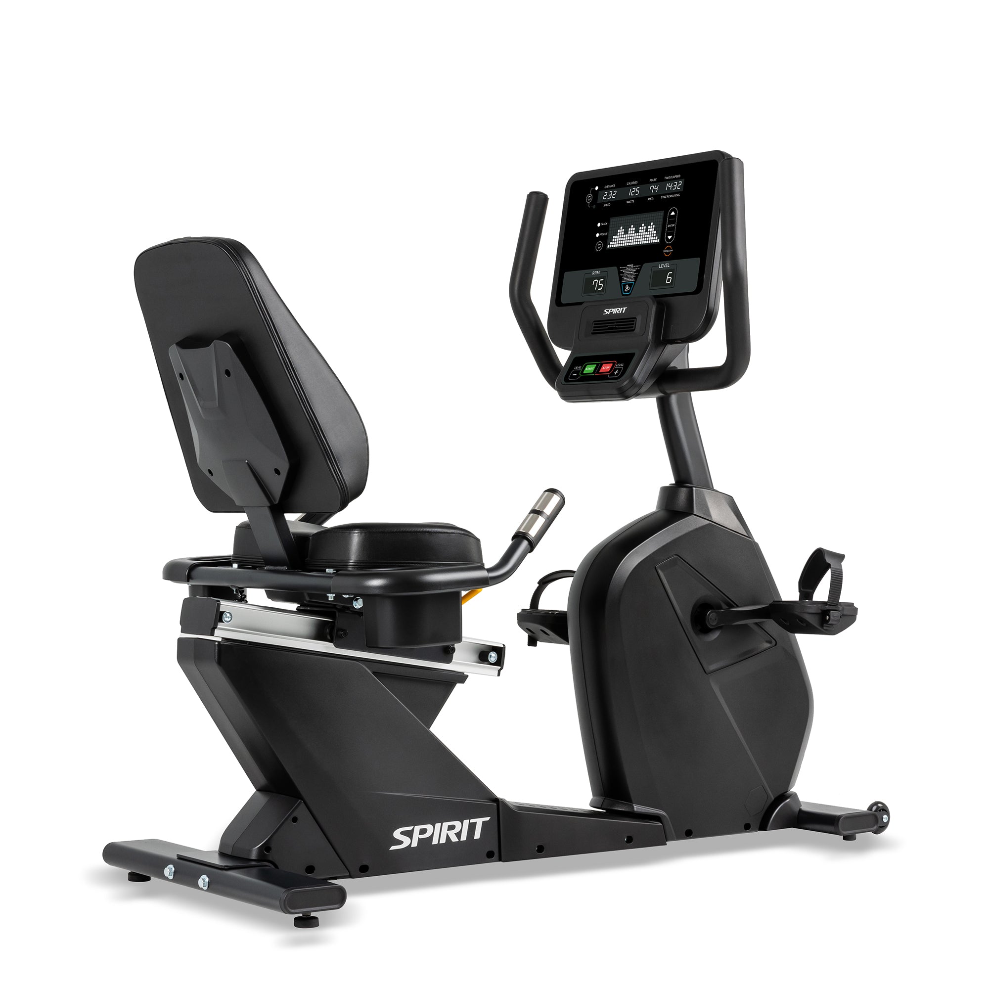 Spirit Crs800 Recumbentbike – exercise bike – high-quality indoor cycling equipment