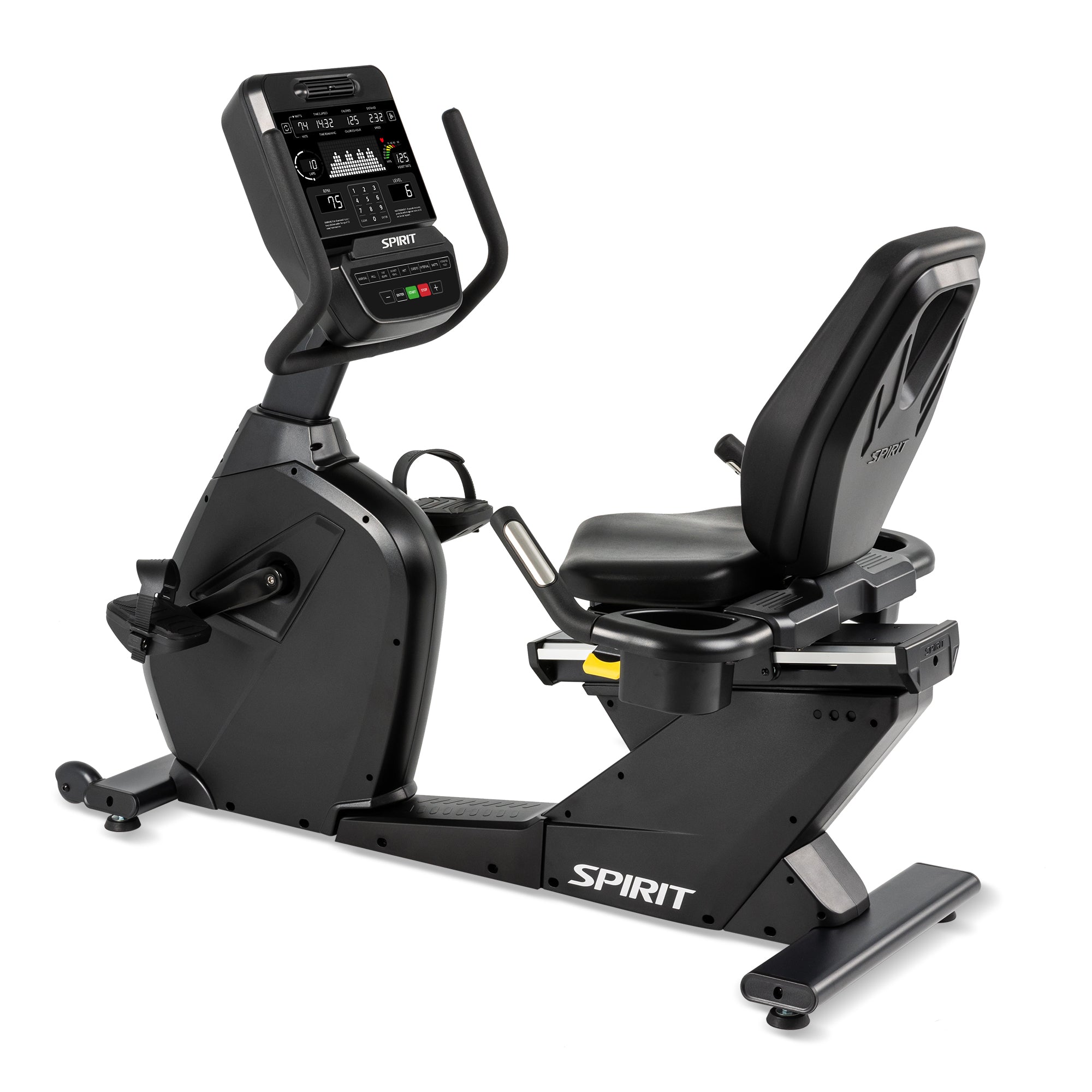 Spirit Cr900 Recumbentbike – exercise bike – high-quality indoor cycling equipment