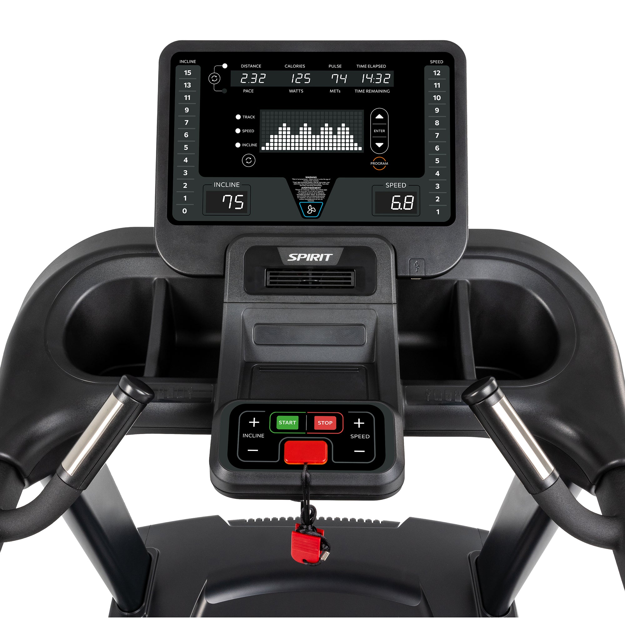 Spirit Ct850 Treadmill – treadmill – commercial-grade cardio machine