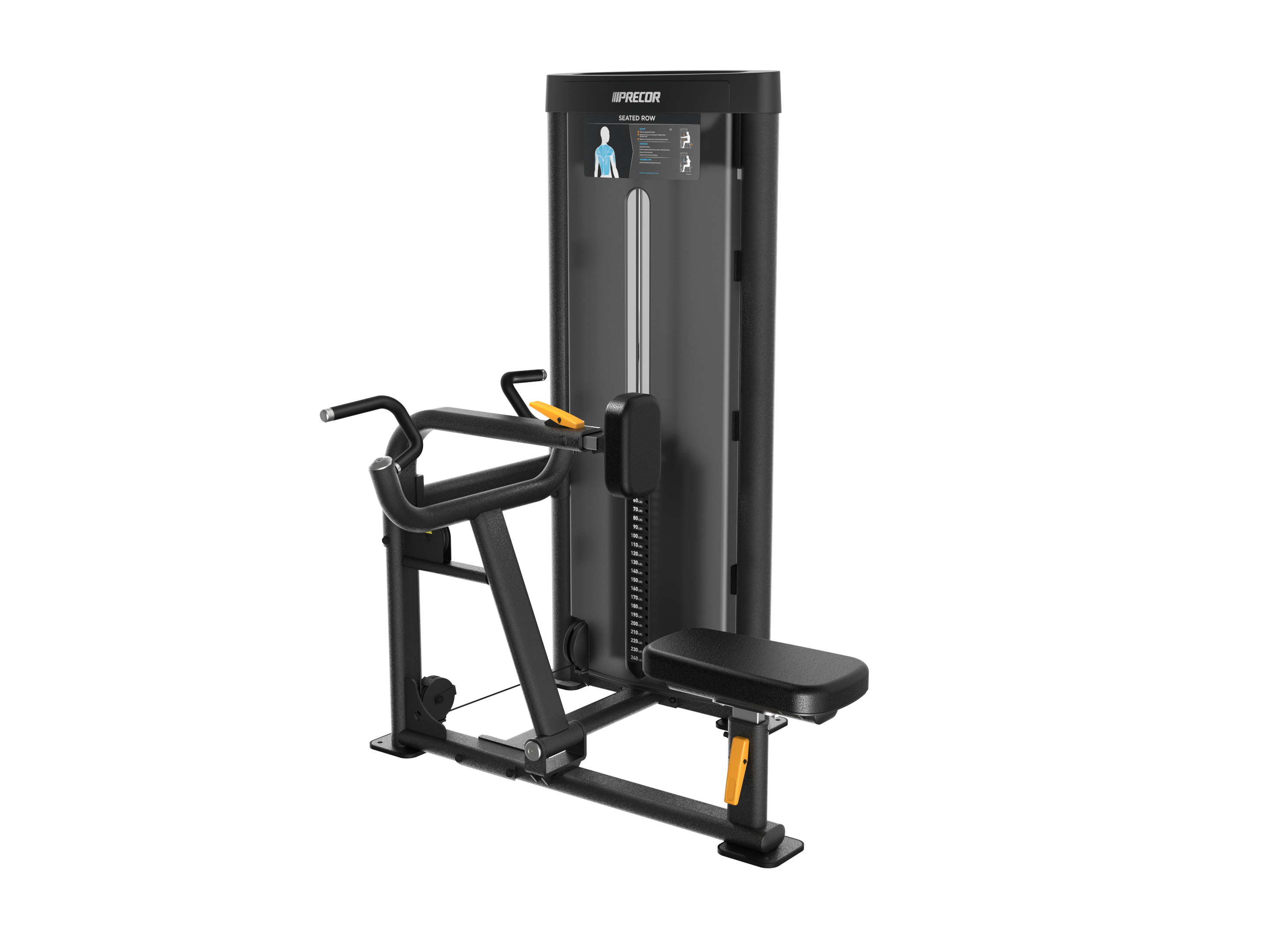 Precor Vitality Vsl019Bp Seated Row – rowing machine – smooth full-body cardio trainer