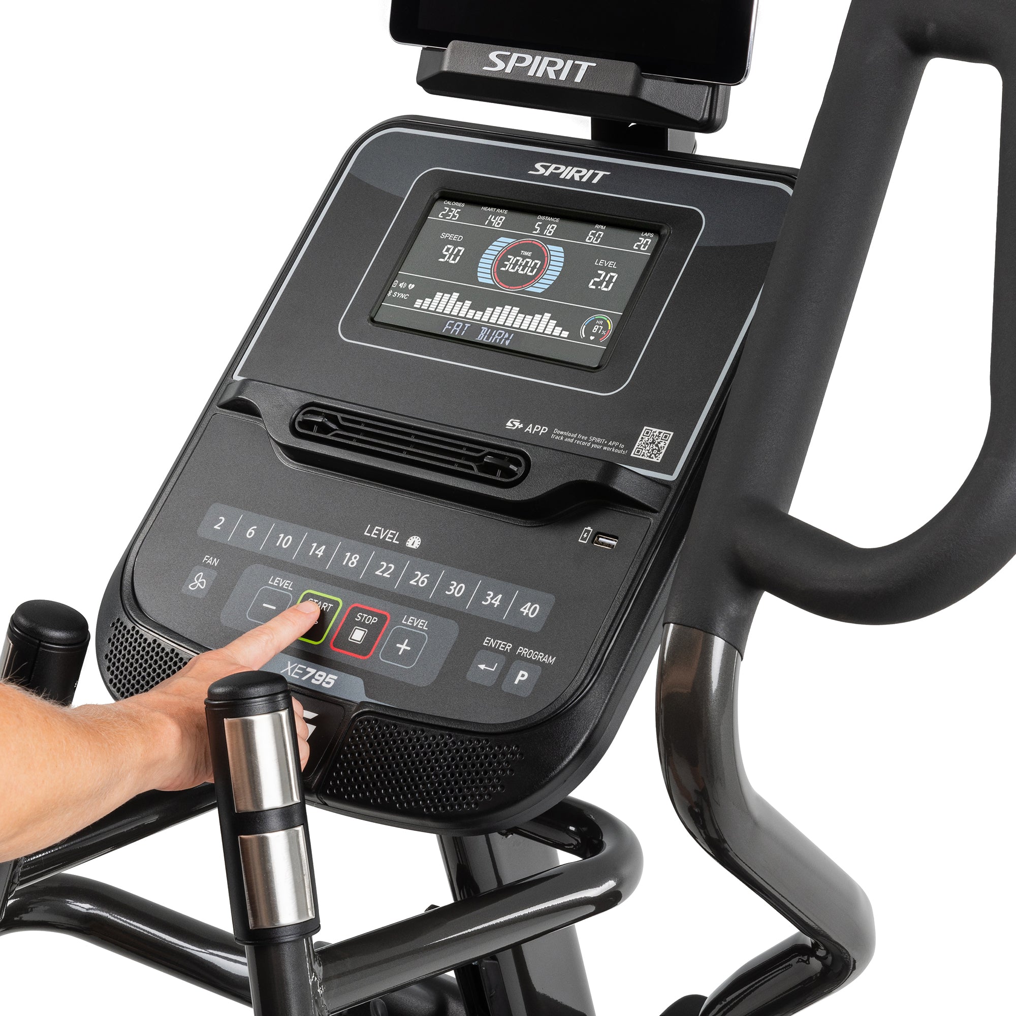 Spirit Xe795 – elliptical – premium low-impact trainer